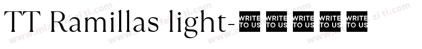 TT Ramillas light字体转换